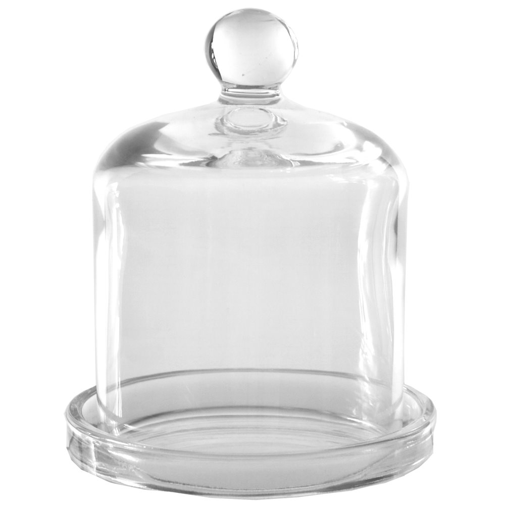 Szklana osłonka na świece + podstawka