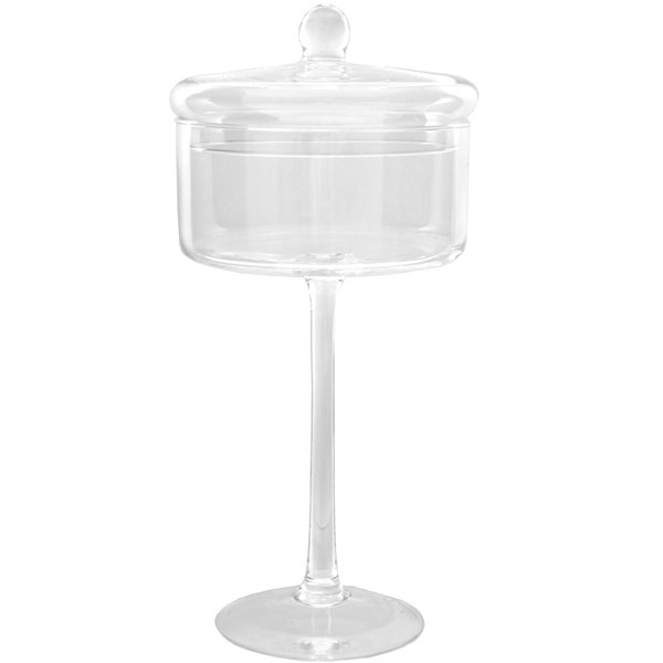 Bombonierka z przykrywką na wysokiej nóżce - 3 wysokości