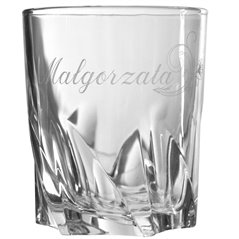Szklanka z wycięciami z Twoim imieniem