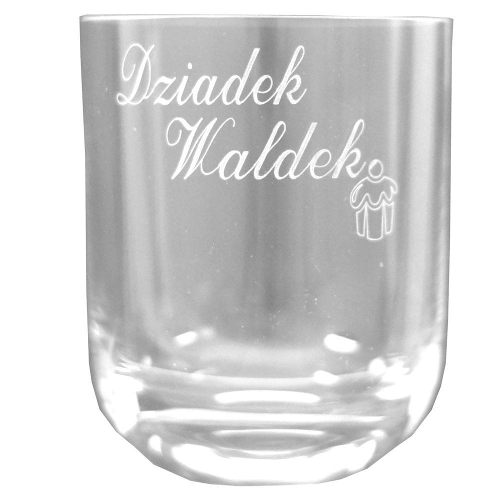 Szklanka z zaokrąglonym dnem z Twoim imieniem