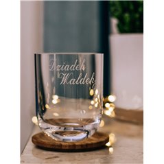 Szklanka z zaokrąglonym dnem z Twoim imieniem