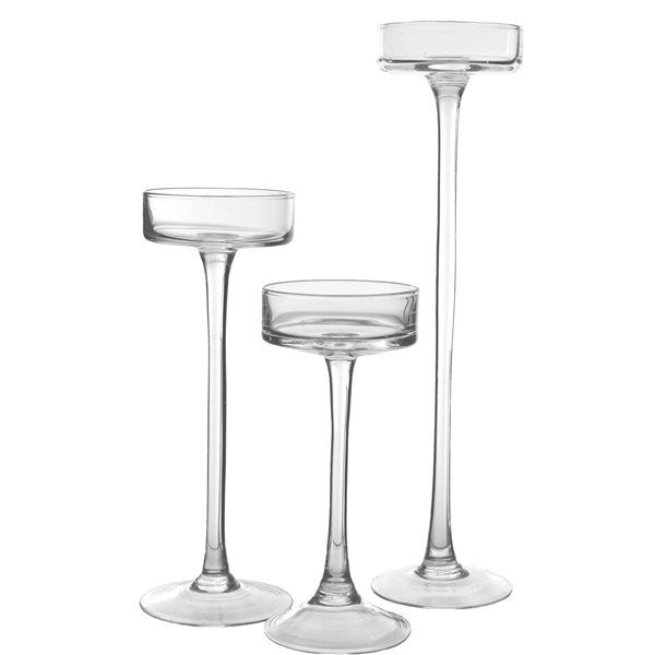 Świecznik na tealight na nóżce - 5 wysokości