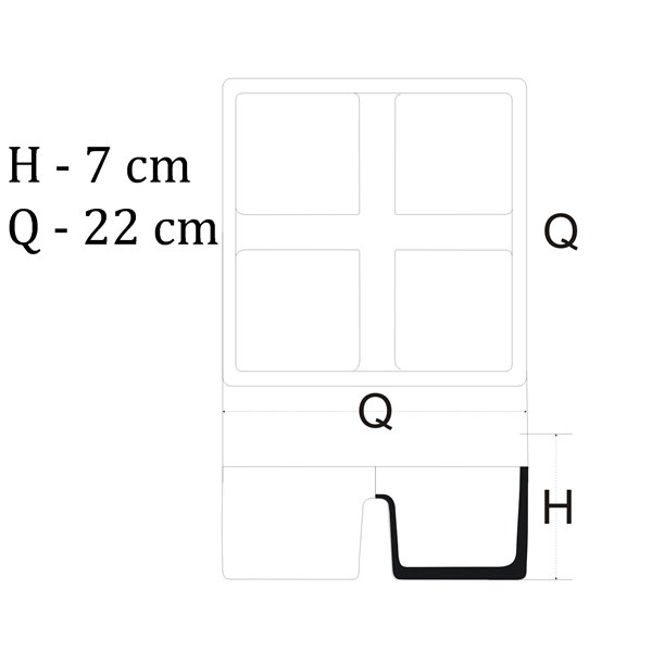 Salaterka dzielona na przekąski