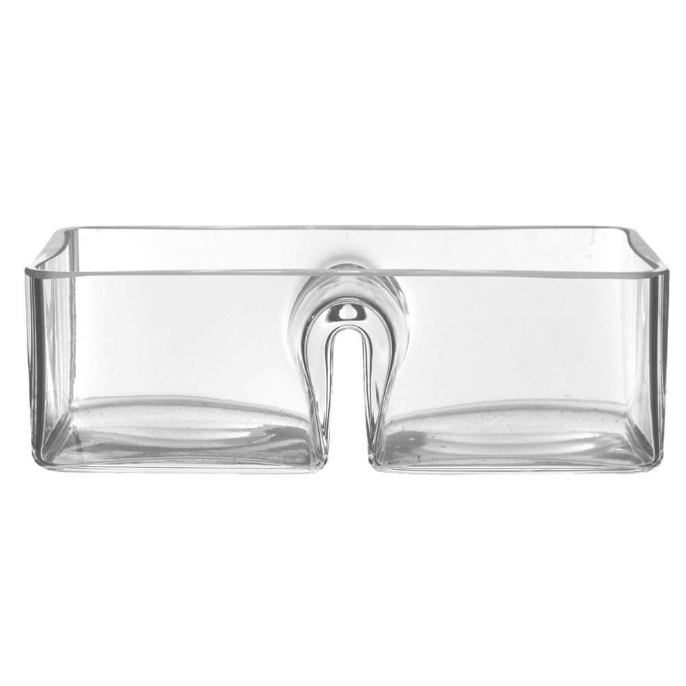 Salaterka dzielona na 2 części na przekąski