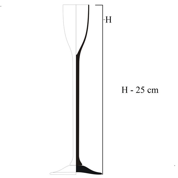 Świecznik na świece stożkową