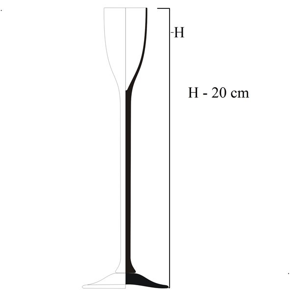 Świecznik na świece stożkową