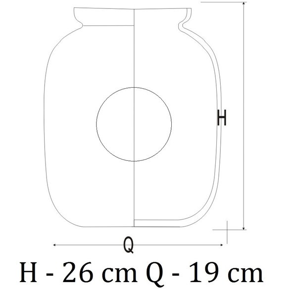 Duży słoik podświetlany na aranżacje
