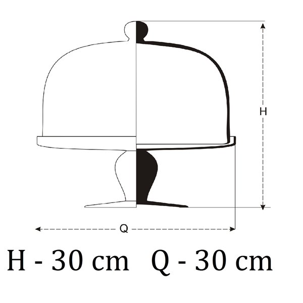 Patera kloszem na ciasta