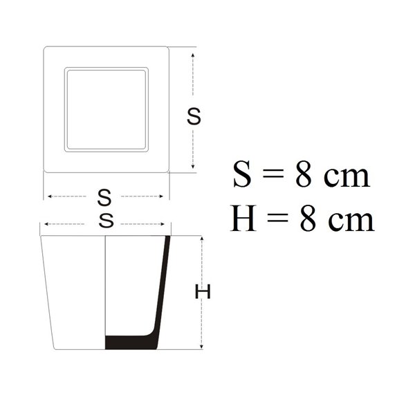 Pojemnik kwadrat 8x8x8