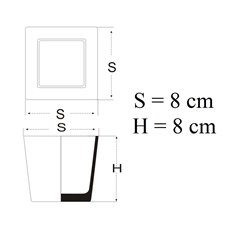 Pojemnik kwadrat 8x8x8