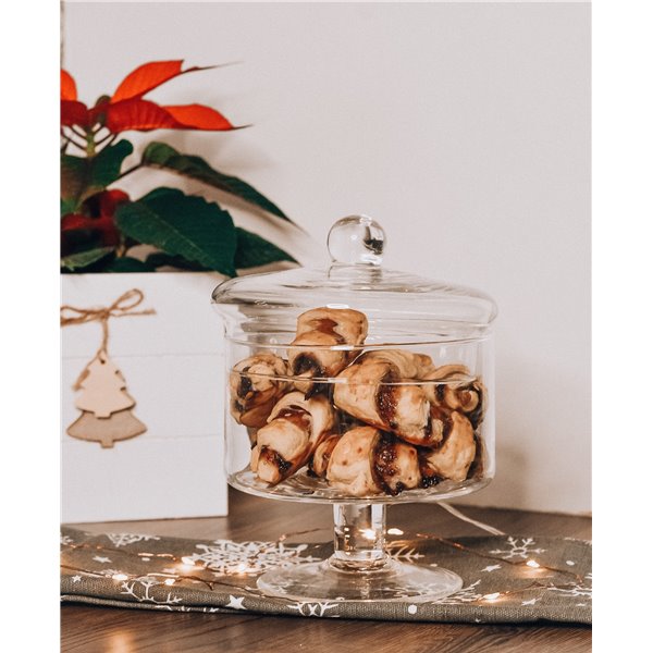 Mała bombonierka na słodycze na nóżce