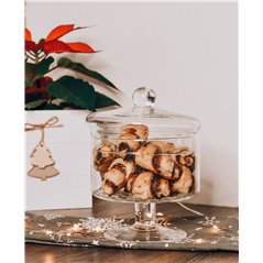 Mała bombonierka na słodycze na nóżce