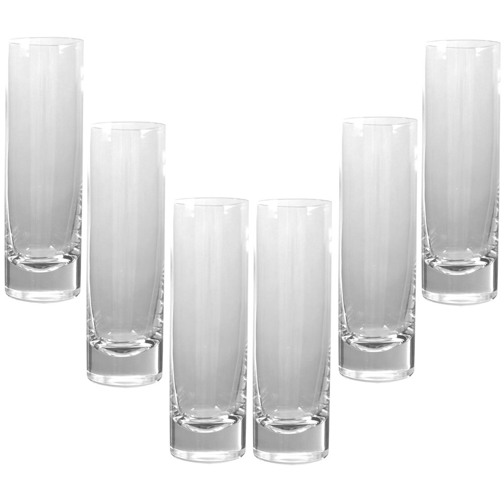 Zestaw 6 wysokich szklanek do koktajli