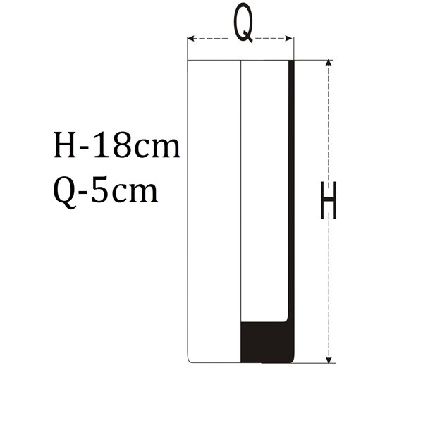 Zestaw 6 wysokich szklanek do koktajli
