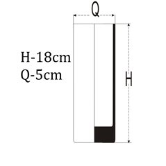 Zestaw 6 wysokich szklanek do koktajli