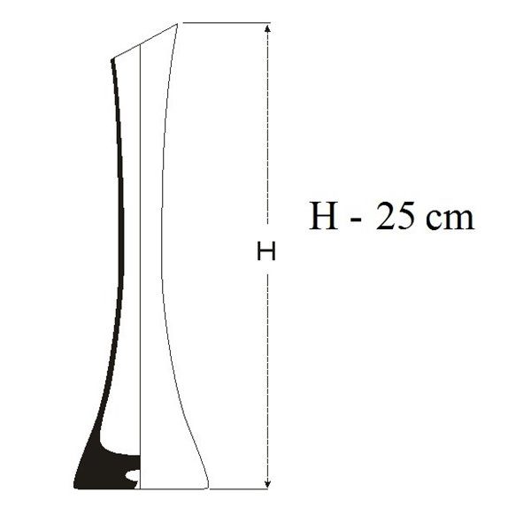 Elegancki wazonik na jeden kwiat (4 wysokości)