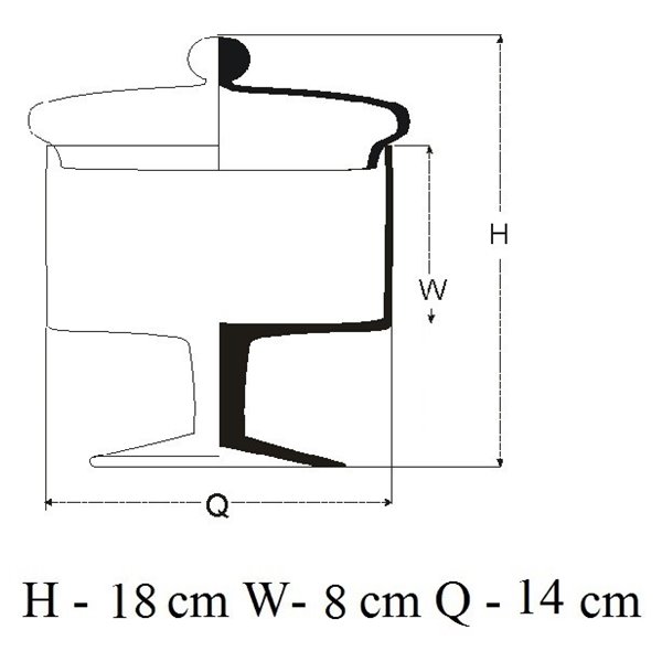 Mała bombonierka na słodycze na nóżce