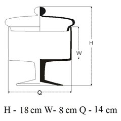 Mała bombonierka na słodycze na nóżce