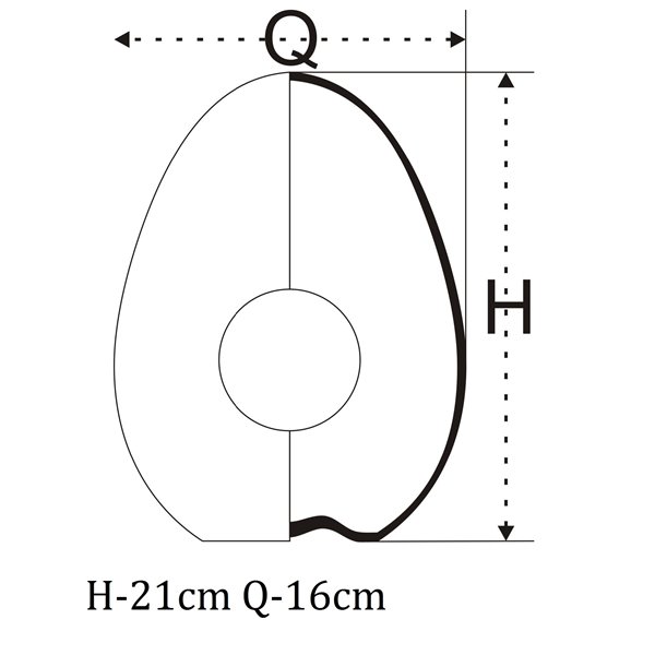 Pojemnik w kształcie jajka z ekspozytorem