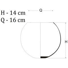 Kula wazon H-14cm