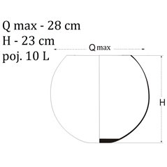 Kula wazon H-23 cm 10L