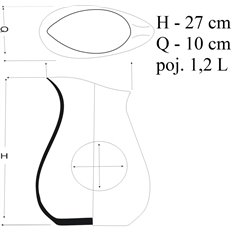 Elegancki dzbanek na zimne napoje