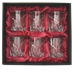 6 zdobionych szklanek do whiskey/soku