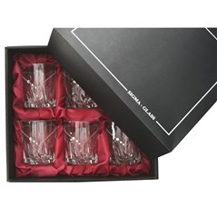 6 zdobionych szklanek do whiskey/soku