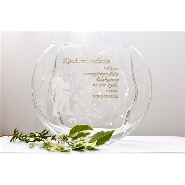 Wazon z podziękowaniami dla rodziców