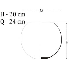 Kula z korkową przykrywką H-20cm