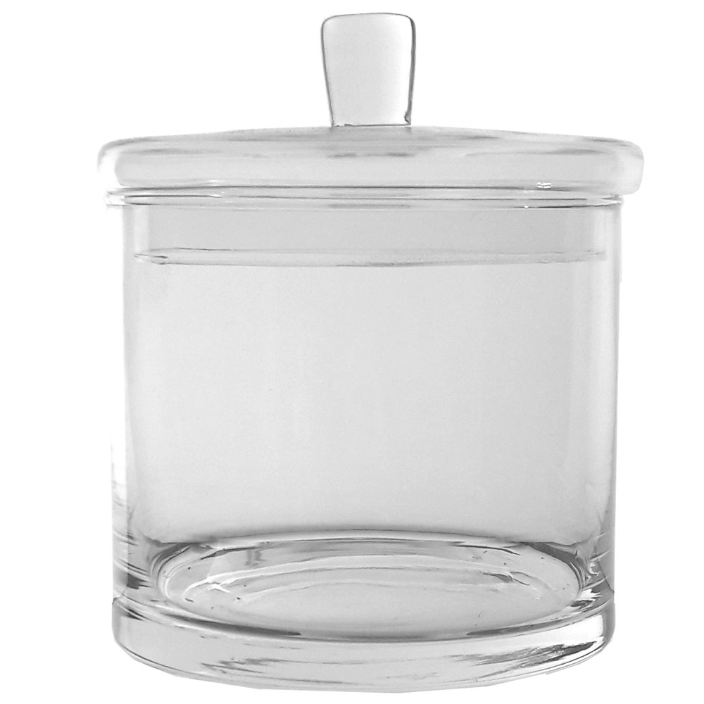 Szklana bombonierka z pokrywką