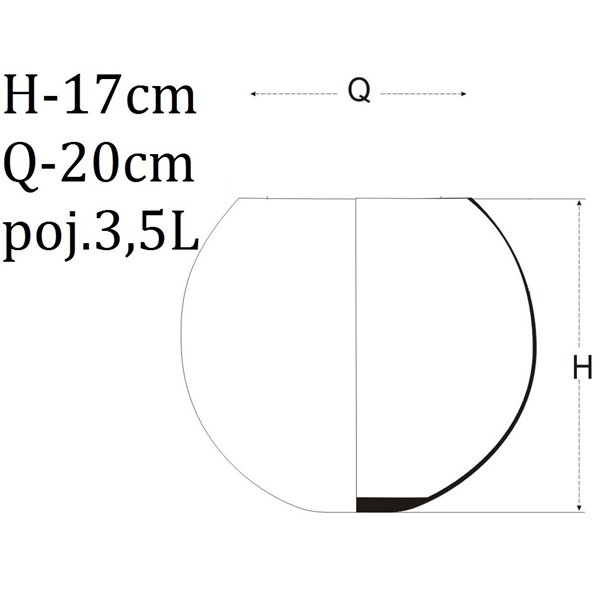 Kula wazon H-17 cm