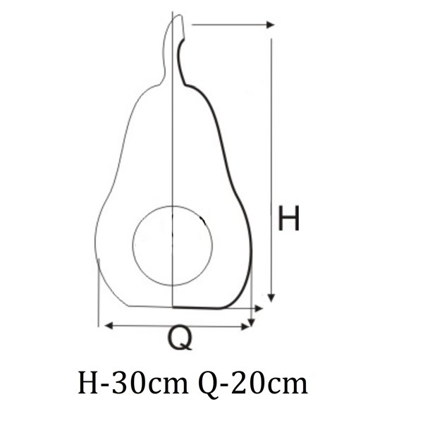 Pojemnik na aranżacje - gruszka