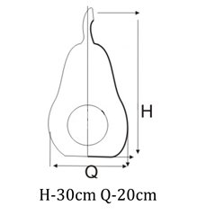 Pojemnik na aranżacje - gruszka