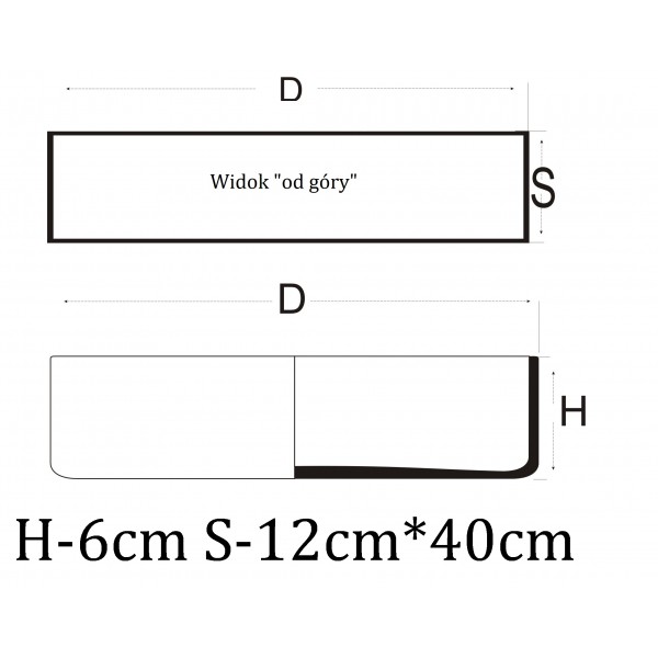 Prostokątna salaterka - długa