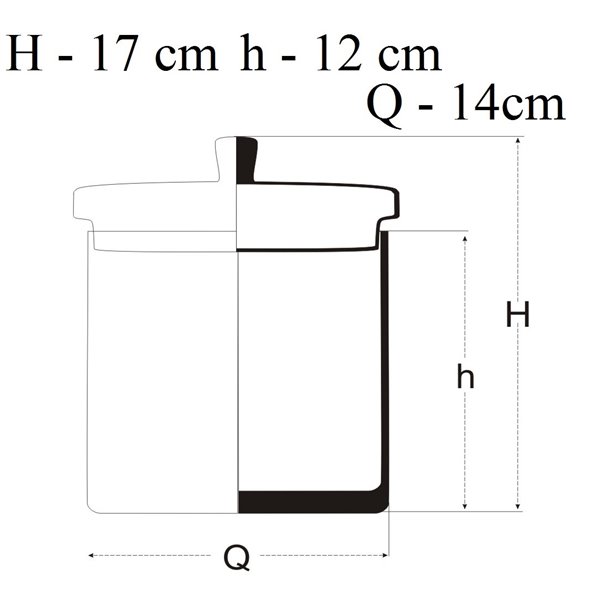 Szklana bombonierka z pokrywką