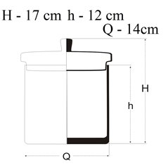Szklana bombonierka z pokrywką