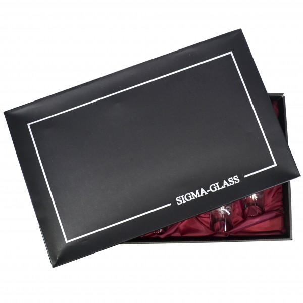 Zestaw 6 kieliszków do wina czerwonego z kryształkami