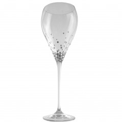 Zestaw 6 kieliszków do wina czerwonego z kryształkami