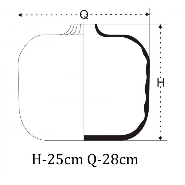Wytłaczany wazon na wysokie trawy