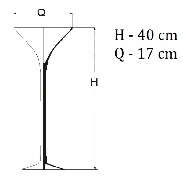 Kielich martini/rozszerzany - 3 wysokości