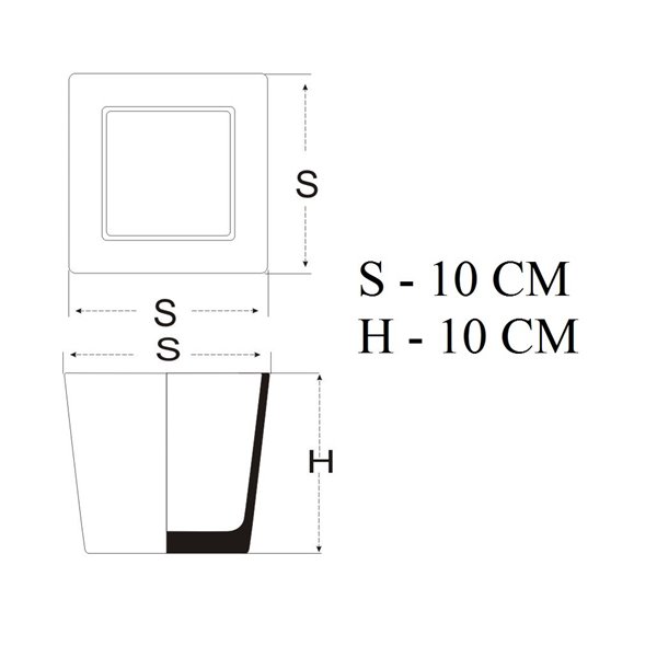 Pojemnik kwadrat 10x10x10