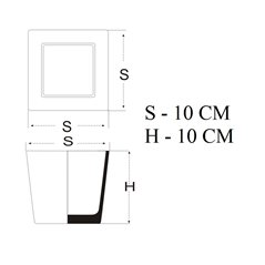Pojemnik kwadrat 10x10x10