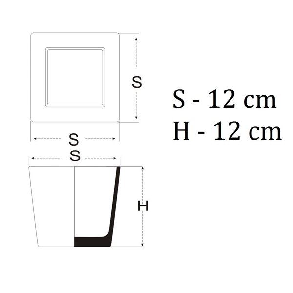 Pojemnik kwadrat 12x12x12