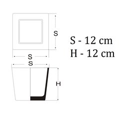 Pojemnik kwadrat 12x12x12