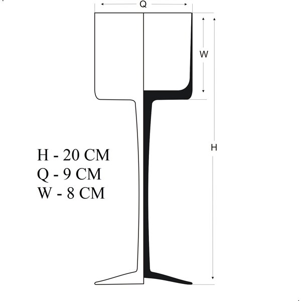 Świecznik na nóżce - 6 wysokości