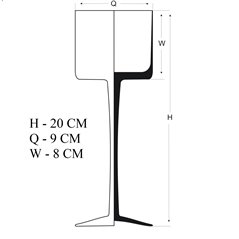 Świecznik na nóżce - 6 wysokości