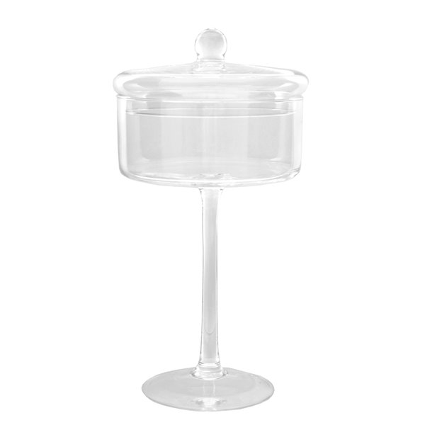 Bombonierka z przykrywką na wysokiej nóżce - 3 wysokości